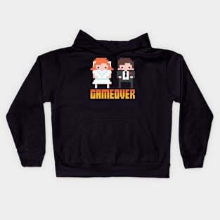 Game Over - Nerd Geeky JGA Group Shirt Kids Hoodie